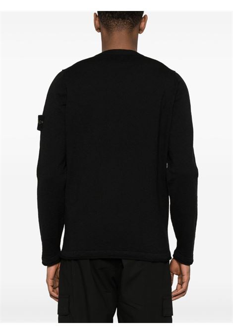 maglia cre neck 5100052 uomo nera STONE ISLAND | L1S15 5100052 S00B0V0029